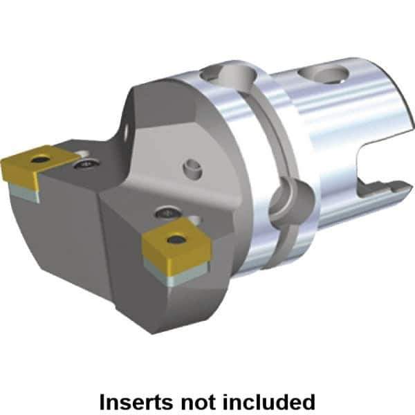 Kennametal - Right Hand Cut, Size KM40, CN.. Insert Compatiblity, Internal or External Modular Turning & Profiling Cutting Unit Head - 27mm Ctr to Cutting Edge, 40mm Head Length, Through Coolant, Series Kenlever - Eagle Tool & Supply