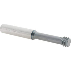 Scientific Cutting Tools - 3/4-10 UNC, 0.495" Cutting Diam, 4 Flute, Solid Carbide Helical Flute Thread Mill - Internal Thread, 1-3/4" LOC, 4" OAL, 1/2" Shank Diam - Eagle Tool & Supply