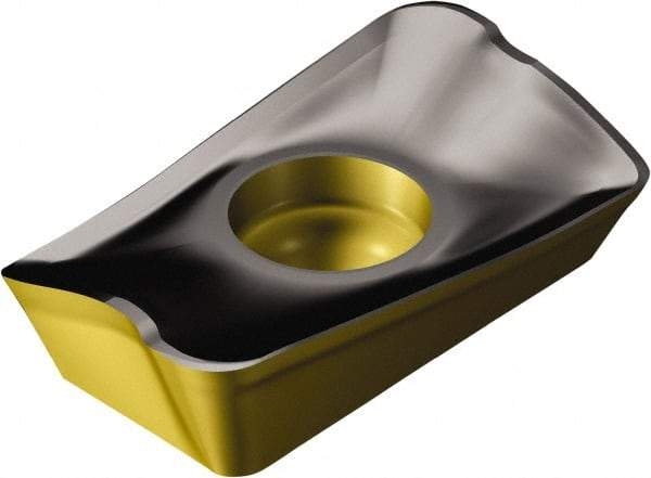 Sandvik Coromant - R390170408 PH Grade 4220 Carbide Milling Insert - TiCN/Al2O3/TiN Finish, 3/16" Thick, 9.6mm Inscribed Circle, 0.8mm Corner Radius - Eagle Tool & Supply