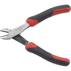 GearWrench - Cutting Pliers - 5" BLK/RED SLIM HNDL MINI DIAG CUTTING PLIERS - Eagle Tool & Supply