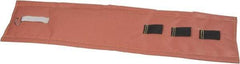 Hi-Temp - 48" High x 12" Wide x 1" Thick Coated Fiberglass Pipeline Cooling Wrap - Pink on White - Eagle Tool & Supply