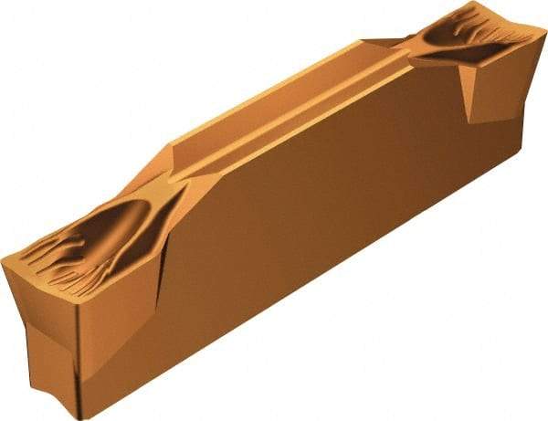 Sandvik Coromant - R123G2G CF 1145 Grade, 0.1181" Cutting Width, Carbide Cutoff Insert - 5° Right Hand Lead Angle, 0.0059" Cnr Rad, Oxide Coated - Eagle Tool & Supply