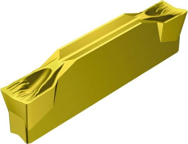 Sandvik Coromant - L123G2G CF 2135 Grade, 0.1181" Cutting Width, Carbide Cutoff Insert - 5° Left Hand Lead Angle, 0.0059" Cnr Rad, TiCN/Al2O3/TiN Coated - Eagle Tool & Supply