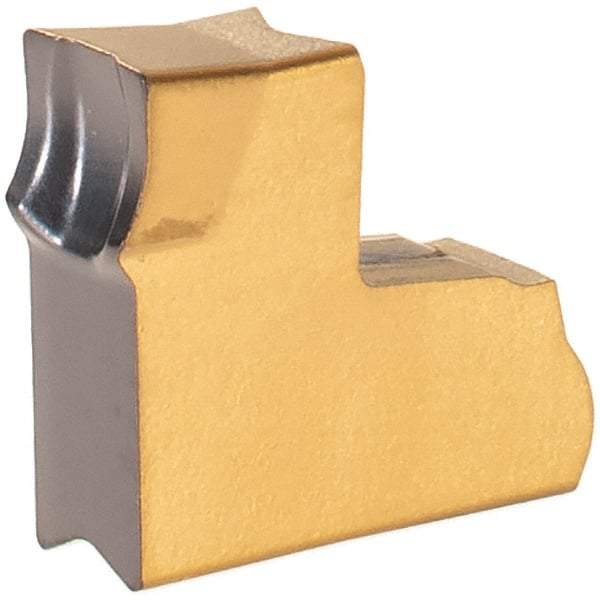 Iscar - TAG3 LF IC808 Grade, 0.12" Cutting Width, Carbide Cutoff Insert - Neutral Lead Angle, 0.008" Cnr Rad, TiAlN/AlTiN/TiN Coated, Single End - Eagle Tool & Supply
