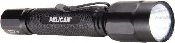 Pelican Products, Inc. - White LED Bulb, 375 Lumens, Mini Flashlight - Black Aluminum Body, 2 AA Alkaline Batteries Included - Eagle Tool & Supply