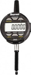 Starrett - 1" Max Measurement, 0.0005" Graduation, Electronic Drop Indicator - Accurate to 0.001", Inch & Metric System, LCD Display - Eagle Tool & Supply
