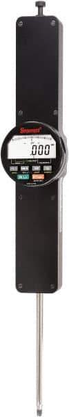 Starrett - 4" Max Measurement, 0.0001, 0.0005 & 0.001" Graduation, Electronic Drop Indicator - Accurate to 0.0002", Inch & Metric System, LCD Display - Eagle Tool & Supply