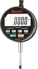 Starrett - 1" Max Measurement, 0.00005, 0.0001, 0.0005 & 0.001" Graduation, Electronic Drop Indicator - Accurate to 0.0001", Inch & Metric System, LCD Display - Eagle Tool & Supply