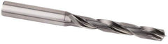 Kennametal - 13.5mm 135° Spiral Flute Solid Carbide Screw Machine Drill Bit - Multilayer AlCr Finish, Right Hand Cut, 60mm Flute Length, 107mm OAL, Standard Point, Straight Shank, Through Coolant - Eagle Tool & Supply