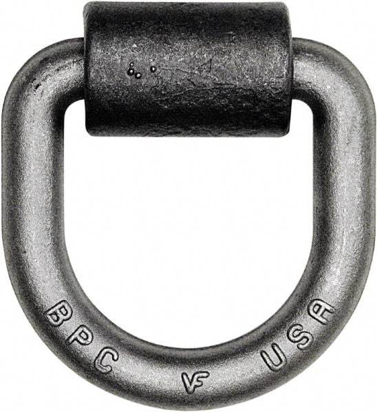 Buyers Products - Steel D-Ring with Integral Bracket - 4-1/2" Long, Gray, For Use with Cargo Control - Eagle Tool & Supply