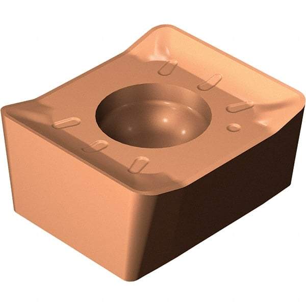 Sandvik Coromant - N331.1A14 M30 Grade 1020 Carbide Milling Insert - TiAlN Finish, 4.95mm Thick, 0.8mm Corner Radius - Eagle Tool & Supply