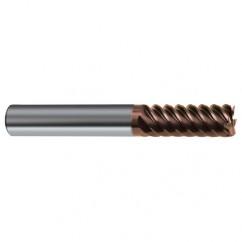 5/8" Dia. - 3-1/2" OAL - 45° Helix Nano-SI Carbide End Mill - 6 FL - Eagle Tool & Supply