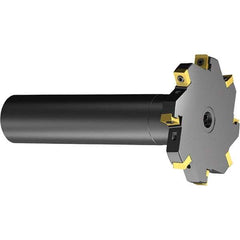 Sandvik Coromant - 0.3937" Cutting Width, 0.9055" Depth of Cut, 1.2598" Hole Diam, 8 Tooth Indexable Slotting Cutter - Right Hand Cutting Direction - Eagle Tool & Supply