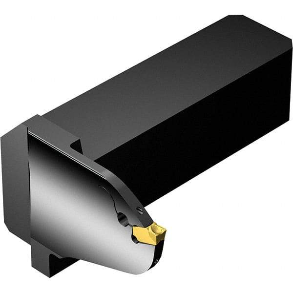 Sandvik Coromant - Right Hand, 32mm Max Depth of Cut, Indexable Grooving Tool Holder - 25mm Shank Height, 25mm Shank Width, Through Coolant - Eagle Tool & Supply