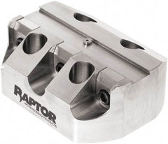 Raptor Workholding - 3/4" Jaw Width, 2" High x 5" Long x 3.9" Wide Dovetail Vise - For Use with 4 & 5 Axis Workholding Systems - Eagle Tool & Supply