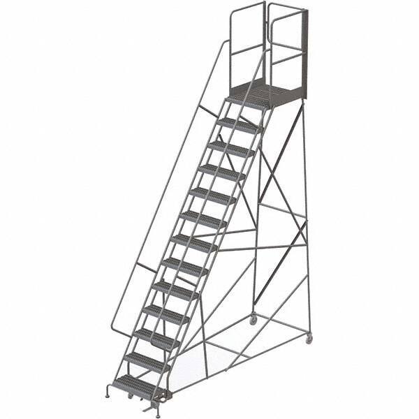 TRI-ARC - Rolling & Wall Mounted Ladders & Platforms Type: Rolling Warehouse Ladder Style: Rolling Platform Ladder - Eagle Tool & Supply