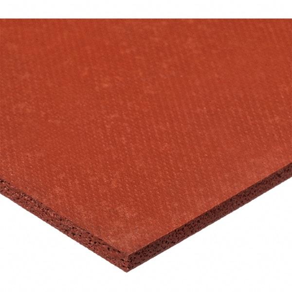 Value Collection - 2' Long x 12" Wide x 3/16" Thick, Silicone Sheet Gasketing - 90 Max psi, Red - Eagle Tool & Supply