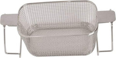 CREST ULTRASONIC - Stainless Steel Parts Washer Basket - 5.177" High, Use with Parts Washers - Eagle Tool & Supply