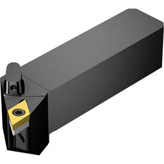 Sandvik Coromant - Right Hand Cut, -3° Lead Angle, 20mm Shank Height x 20mm Shank Width, Neutral Rake Indexable Turning Toolholder - DCMT 11 T3 08 Insert Compatibility, Series CoroTurn 107 - Eagle Tool & Supply