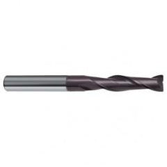 1/2 Dia. x 4-1/2 Overall Length 2-Flute Square End Solid Carbide SE End Mill-Round Shank-Center Cut-Firex - Eagle Tool & Supply