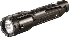 Handheld Flashlight: LED, 13.5 hr Max Run Time 3 Light Modes, Polycarbonate, Black