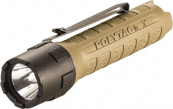 Streamlight - White LED Bulb, 275 Lumens, Industrial/Tactical Flashlight - Coyote Tan Polycarbonate Body, 2 CR123A Lithium Batteries Included - Eagle Tool & Supply