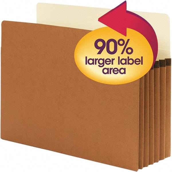SMEAD - 11-3/4 x 9-1/2", Letter Size, Redrope, Expansion Folders - Eagle Tool & Supply