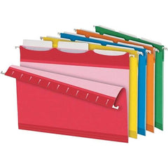 Pendaflex - 8-1/2 x 11", Letter Size, Assorted Colors, Hanging File Folder - 11 Point Stock, 1/3 Tab Cut Location - Eagle Tool & Supply
