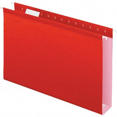 Pendaflex - 8-1/2 x 14", Legal, Red, Hanging File Folder - 11 Point Stock, 1/5 Tab Cut Location - Eagle Tool & Supply