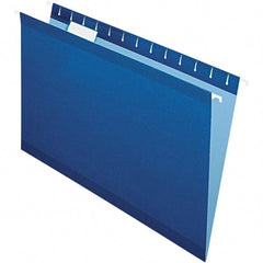 Pendaflex - 8-1/2 x 14", Legal, Navy, Hanging File Folder - 11 Point Stock, 1/5 Tab Cut Location - Eagle Tool & Supply