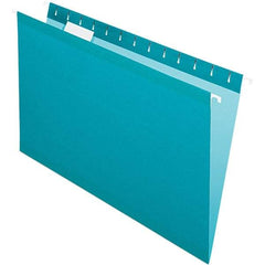 Pendaflex - 8-1/2 x 14", Legal, Teal, Hanging File Folder - 11 Point Stock, 1/5 Tab Cut Location - Eagle Tool & Supply