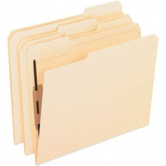 Pendaflex - 8-1/2 x 11", Letter Size, Manila, File Folders with Top Tab - 11 Point Stock, Assorted Tab Cut Location - Eagle Tool & Supply