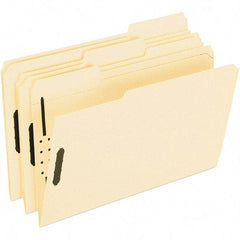 Pendaflex - 8-1/2 x 14", Legal, Manila, File Folders with Top Tab - Assorted Tab Cut Location - Eagle Tool & Supply