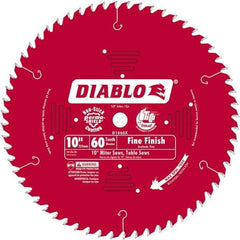 Freud - 10" Blade Diam, 60 Teeth, Carbide-Tipped Cold Saw Blade - 5/8" Arbor Hole Diam, 0.071" Blade Thickness - Eagle Tool & Supply