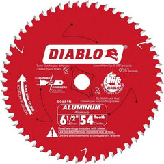 Freud - 6-1/2" Blade Diam, 56 Teeth, Carbide-Tipped Cold Saw Blade - 5/8" Arbor Hole Diam, 0.045" Blade Thickness - Eagle Tool & Supply