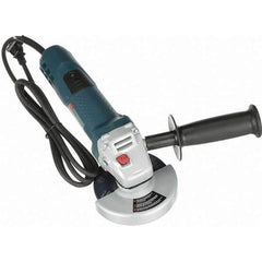 Bosch - 4-1/2" Wheel Diam, 11,000 RPM, Corded Angle & Disc Grinder - 5/8-11 Spindle, 120 Volts, 7.5 Amps - Eagle Tool & Supply