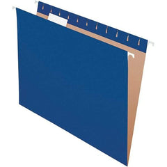 Pendaflex - 8-1/2 x 11", Letter Size, Navy, Hanging File Folder - 11 Point Stock, 1/5 Tab Cut Location - Eagle Tool & Supply