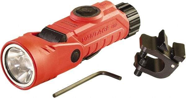 Streamlight - White, Blue LED Bulb, 250 Lumens, Industrial/Tactical Flashlight - Orange Polycarbonate Body, 2 CR123A Lithium Batteries Included - Eagle Tool & Supply