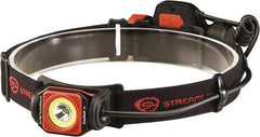 Streamlight - White LED Bulb, 375 Lumens, Hands-free Flashlight - Black, Red Plastic Body, 1 3.7V Lithium-Ion Battery Included - Eagle Tool & Supply