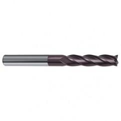 1/2 Dia. x 6 Overall Length 4-Flute Square End Solid Carbide SE End Mill-Round Shank-Center Cut-Firex - Eagle Tool & Supply