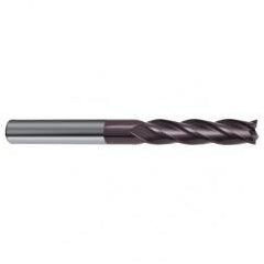 1/4 Dia. x 4 Overall Length 4-Flute Square End Solid Carbide SE End Mill-Round Shank-Center Cut-Firex - Eagle Tool & Supply