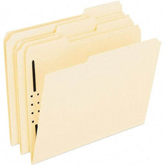 Pendaflex - 8-1/2 x 11", Letter Size, Manila, File Folders with Top Tab - Assorted Tab Cut Location - Eagle Tool & Supply