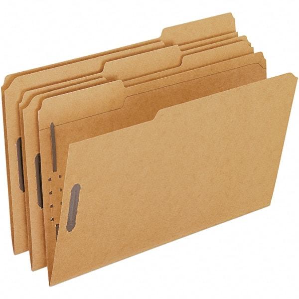 Pendaflex - 8-1/2 x 14", Legal, Brown, File Folders with Top Tab - Assorted Tab Cut Location - Eagle Tool & Supply