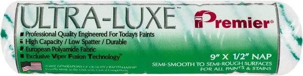Premier Paint Roller - 1/2" Nap, 9" Wide Paint Roller Cover - Semi-Rough Texture, Polyamide - Eagle Tool & Supply