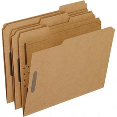 Pendaflex - 8-1/2 x 11", Letter Size, Brown, File Folders with Top Tab - Assorted Tab Cut Location - Eagle Tool & Supply