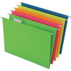 Pendaflex - 8-1/2 x 11", Letter Size, Assorted Colors, Hanging File Folder - 11 Point Stock, 1/5 Tab Cut Location - Eagle Tool & Supply