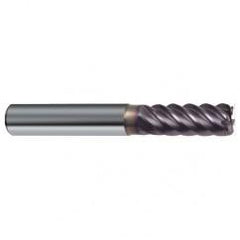 3/8" Dia. - 2-1/2" OAL - 45° Helix Firex Carbide End Mill - 6 FL - Eagle Tool & Supply