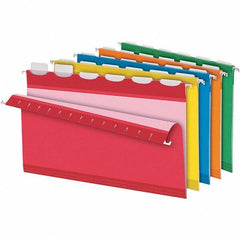 Pendaflex - 8-1/2 x 14", Legal, Assorted Colors, Hanging File Folder - 11 Point Stock, 1/6 Tab Cut Location - Eagle Tool & Supply