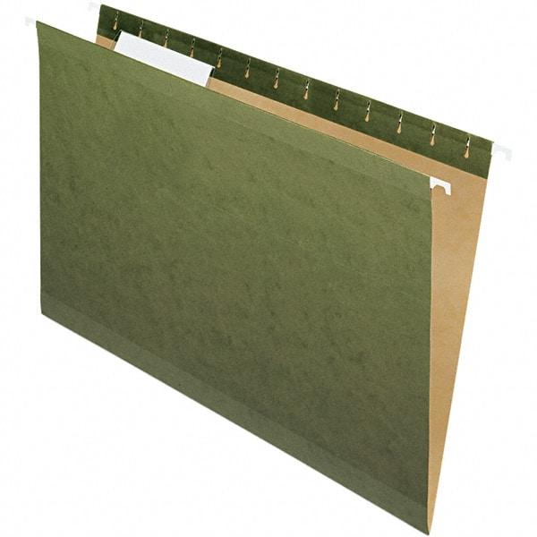 Pendaflex - 8-1/2 x 14", Legal, Standard Green, Hanging File Folder - 11 Point Stock, 1/3 Tab Cut Location - Eagle Tool & Supply