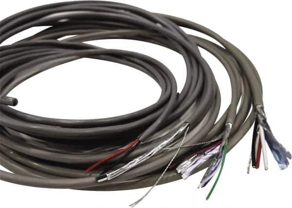 Made in USA - 18 AWG, 2 Wire, 1,000' OAL Unshielded Automation & Communication Cable - PVC Insulation, Bare Copper Conductor, 300 Volts, 0.144" OD - Eagle Tool & Supply